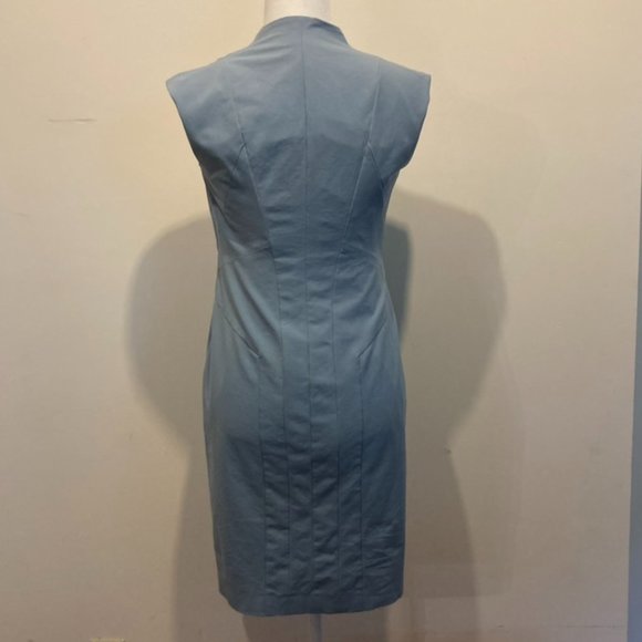 Lafeyette 148 New York Light Blue Sheath Dress Size 2 - Picture 2 of 6